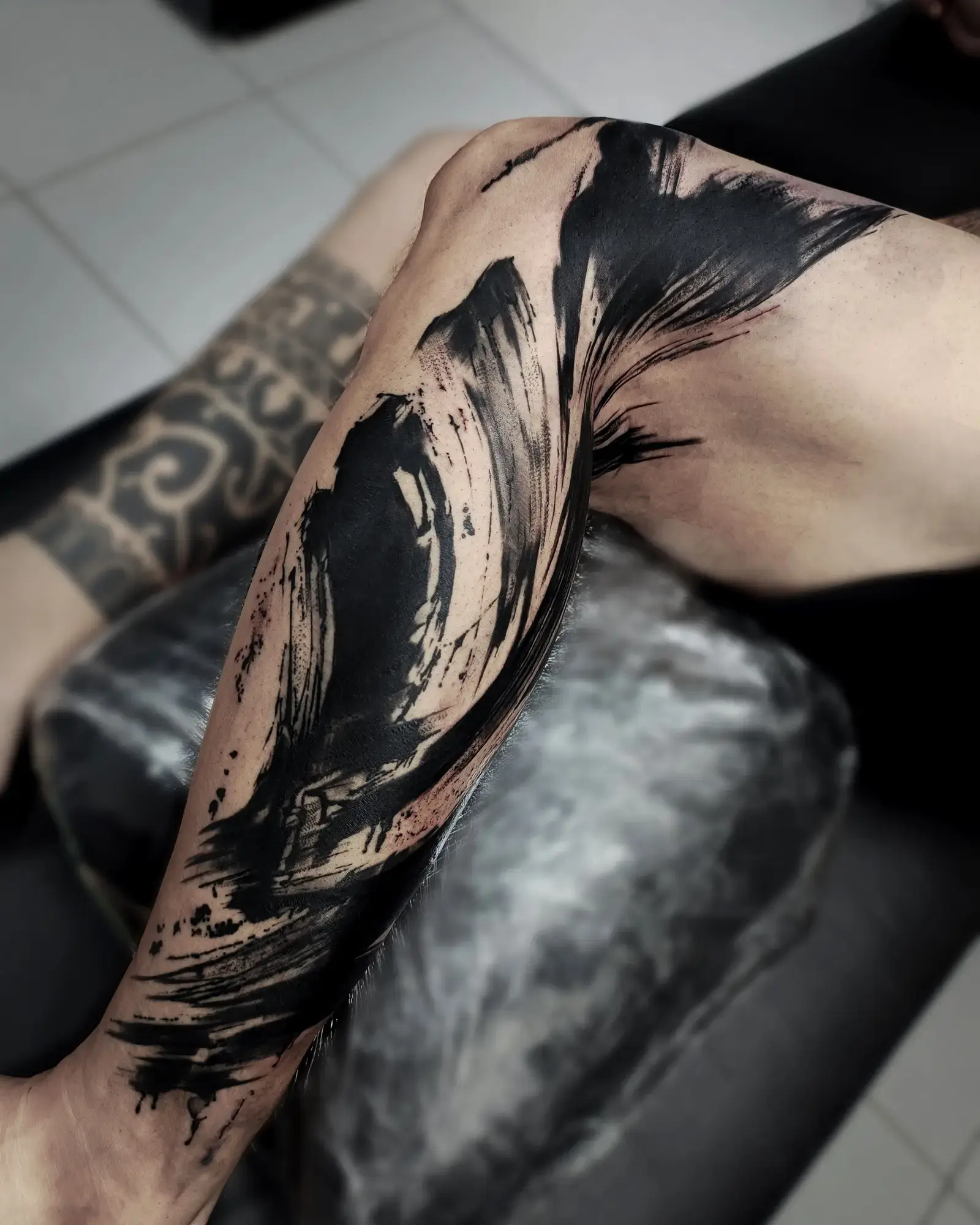 Tatuagem artística - Retrato feminino fineline
